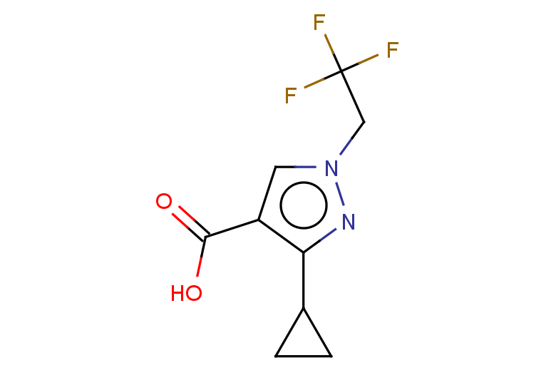 3-cyclopropyl-1-(2,2,2-trifluoroethyl)-1H-pyrazole-4-carboxylic acid