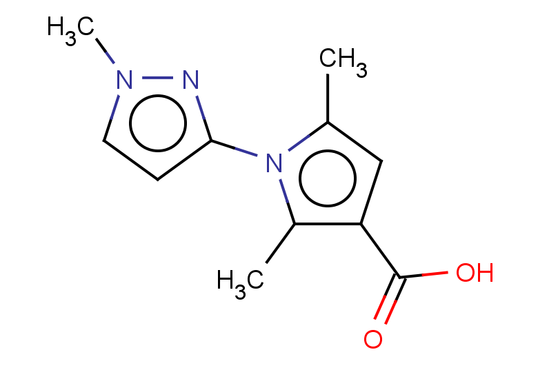 2,5-dimethyl-1-(1-methyl-1H-pyrazol-3-yl)-1H-pyrrole-3-carboxylic acid