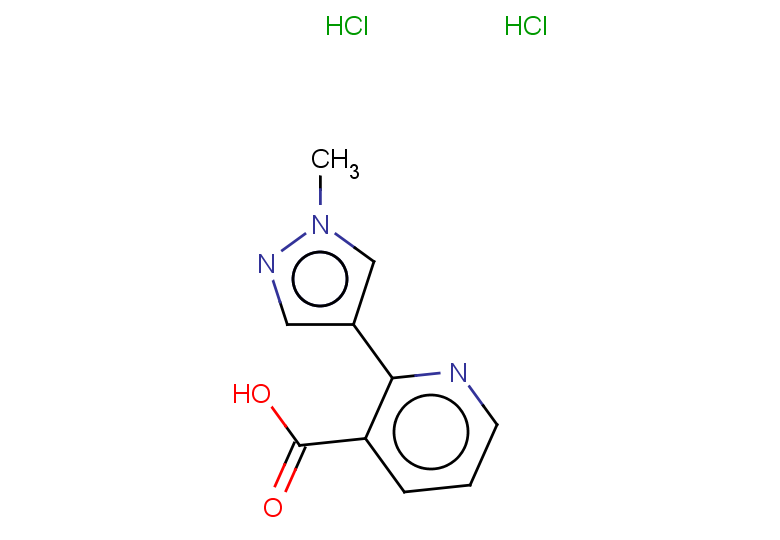 2-(1-methyl-1H-pyrazol-4-yl)pyridine-3-carboxylic acid dihydrochloride