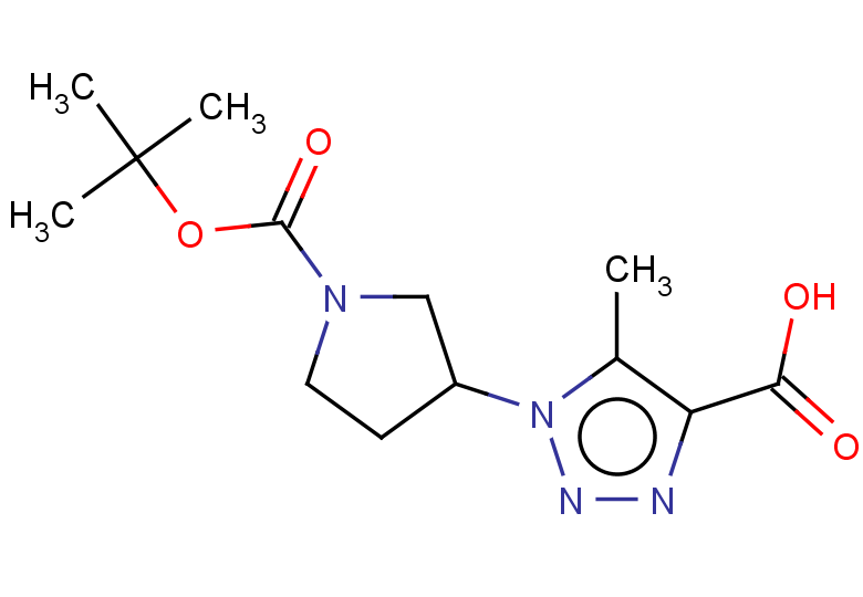 1-{1-[(tert-butoxy)carbonyl]pyrrolidin-3-yl}-5-methyl-1H-1,2,3-triazole-4-carboxylic acid