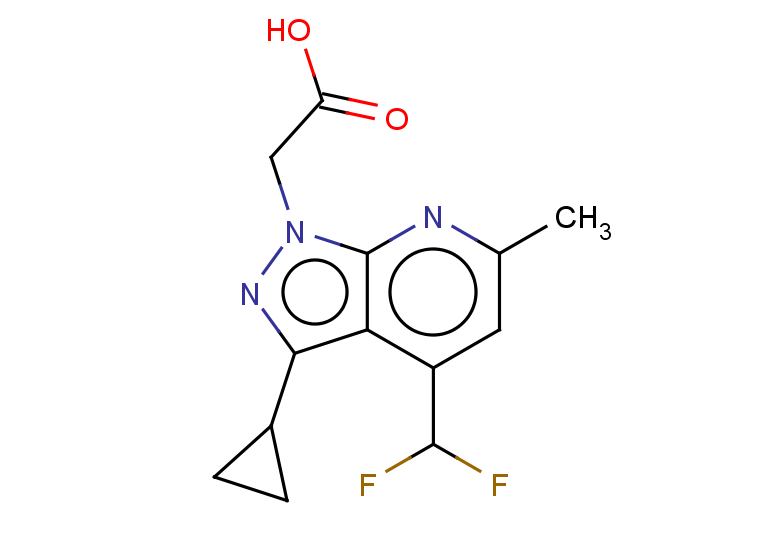 2-[3-cyclopropyl-4-(difluoromethyl)-6-methyl-1H-pyrazolo[3,4-b]pyridin-1-yl]acetic acid