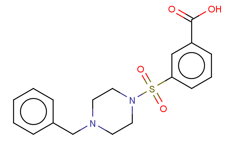 3-[(4-benzylpiperazin-1-yl)sulfonyl]benzoic acid