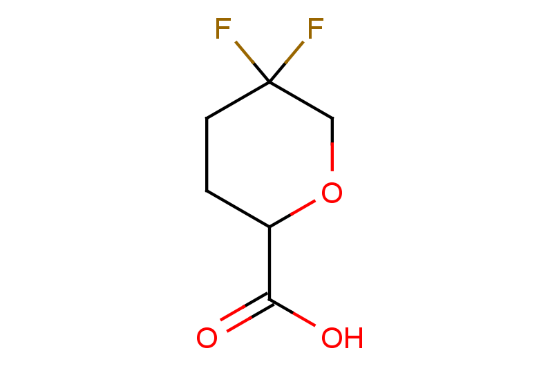 5,5-difluorooxane-2-carboxylic acid