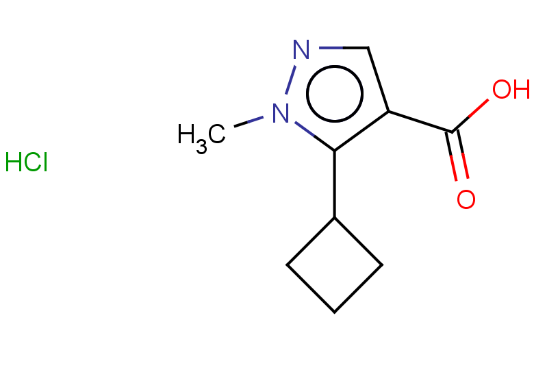 5-cyclobutyl-1-methyl-1H-pyrazole-4-carboxylic acid hydrochloride