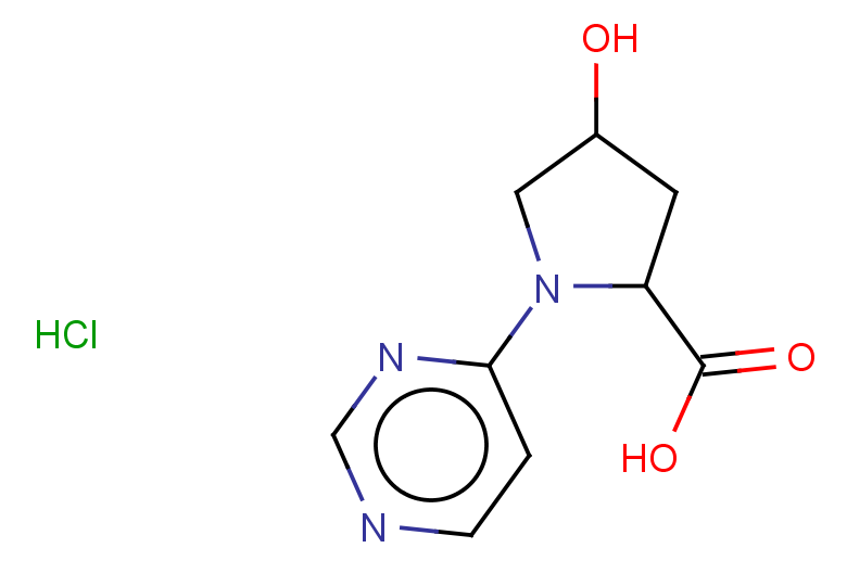 4-hydroxy-1-(pyrimidin-4-yl)pyrrolidine-2-carboxylic acid hydrochloride, Mixture of diastereomers