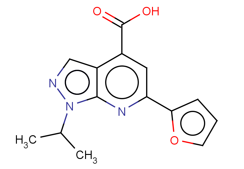 6-(furan-2-yl)-1-(propan-2-yl)-1H-pyrazolo[3,4-b]pyridine-4-carboxylic acid