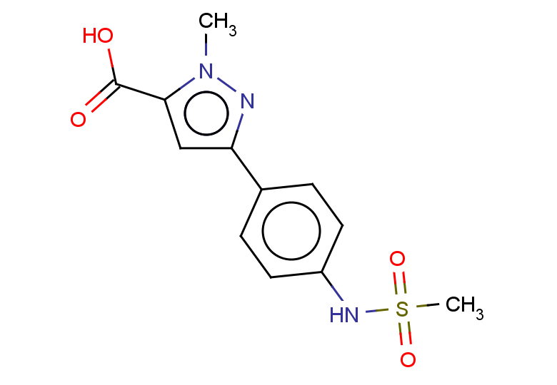 3-(4-methanesulfonamidophenyl)-1-methyl-1H-pyrazole-5-carboxylic acid