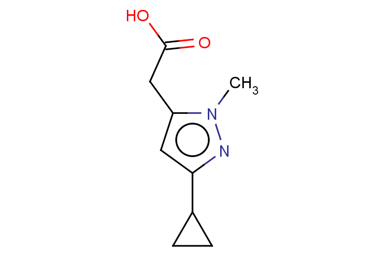 2-(3-cyclopropyl-1-methyl-1H-pyrazol-5-yl)acetic acid