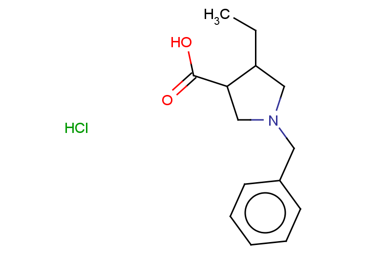 1-benzyl-4-ethylpyrrolidine-3-carboxylic acid hydrochloride