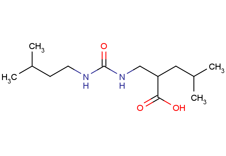4-methyl-2-({[(3-methylbutyl)carbamoyl]amino}methyl)pentanoic acid