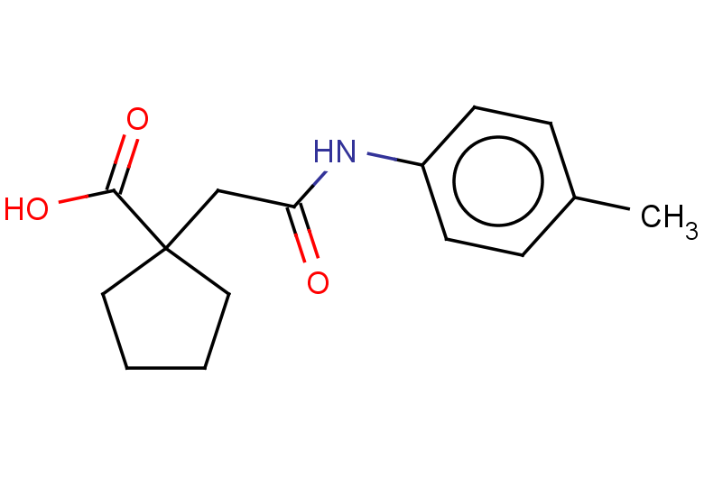 1-{[(4-methylphenyl)carbamoyl]methyl}cyclopentane-1-carboxylic acid