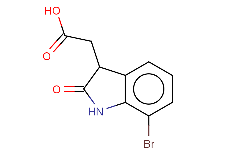 2-(7-bromo-2-oxo-2,3-dihydro-1H-indol-3-yl)acetic acid
