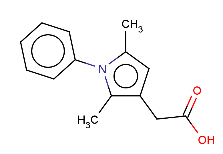 2-(2,5-dimethyl-1-phenyl-1H-pyrrol-3-yl)acetic acid