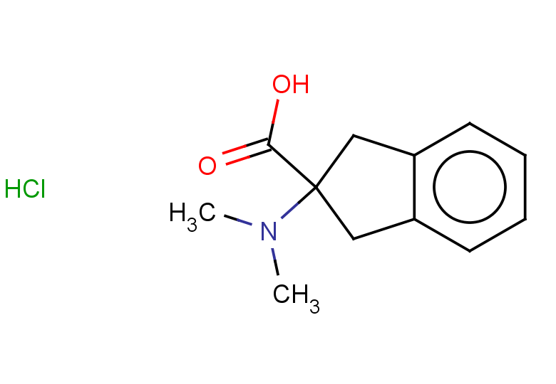 2-(dimethylamino)-2,3-dihydro-1H-indene-2-carboxylic acid hydrochloride