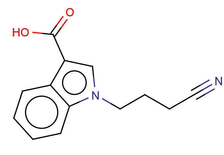 1-(3-cyanopropyl)-1H-indole-3-carboxylic acid