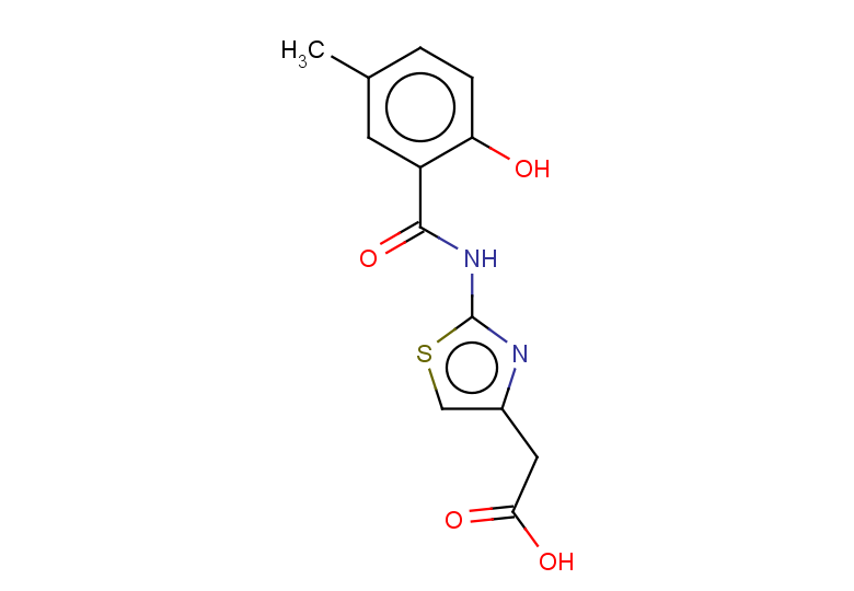 2-[2-(2-hydroxy-5-methylbenzamido)-1,3-thiazol-4-yl]acetic acid