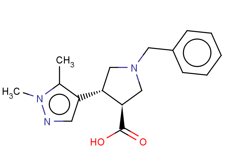 rac-(3R,4S)-1-benzyl-4-(1,5-dimethyl-1H-pyrazol-4-yl)pyrrolidine-3-carboxylic acid