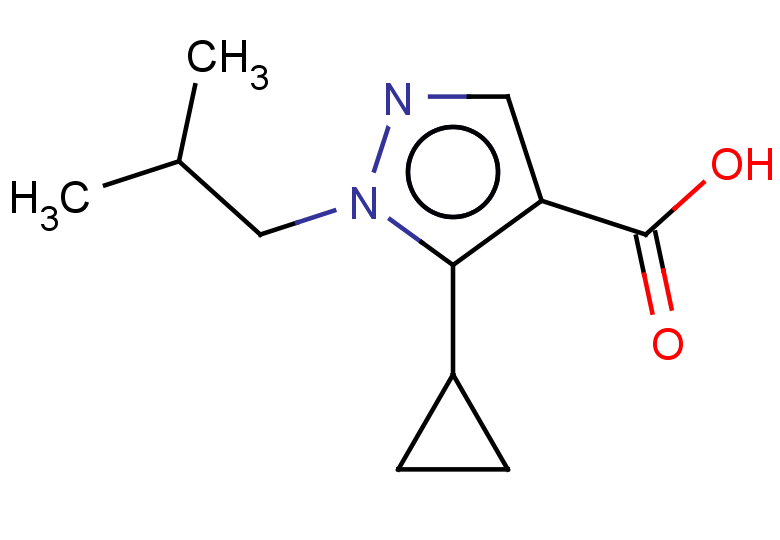5-cyclopropyl-1-(2-methylpropyl)-1H-pyrazole-4-carboxylic acid