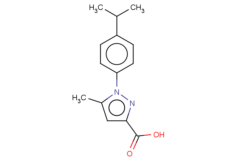 5-methyl-1-[4-(propan-2-yl)phenyl]-1H-pyrazole-3-carboxylic acid