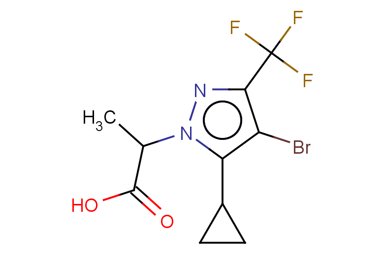 2-[4-bromo-5-cyclopropyl-3-(trifluoromethyl)-1H-pyrazol-1-yl]propanoic acid
