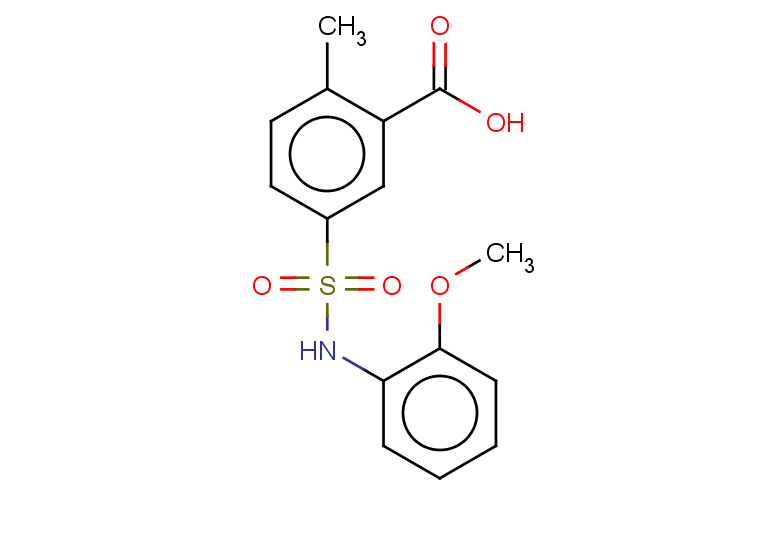 5-[(2-methoxyphenyl)sulfamoyl]-2-methylbenzoic acid