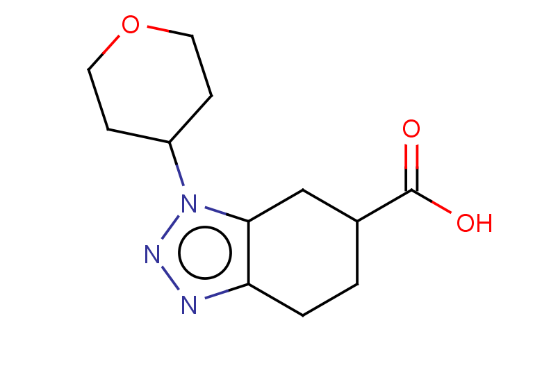 1-(oxan-4-yl)-4,5,6,7-tetrahydro-1H-1,2,3-benzotriazole-6-carboxylic acid