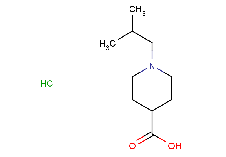 1-(2-methylpropyl)piperidine-4-carboxylic acid hydrochloride