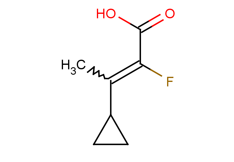 3-cyclopropyl-2-fluorobut-2-enoic acid, Mixture of isomers