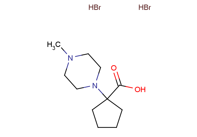 1-(4-methylpiperazin-1-yl)cyclopentane-1-carboxylic acid dihydrobromide