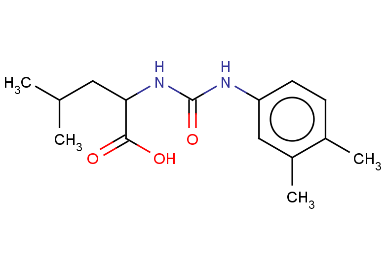 2-{[(3,4-dimethylphenyl)carbamoyl]amino}-4-methylpentanoic acid