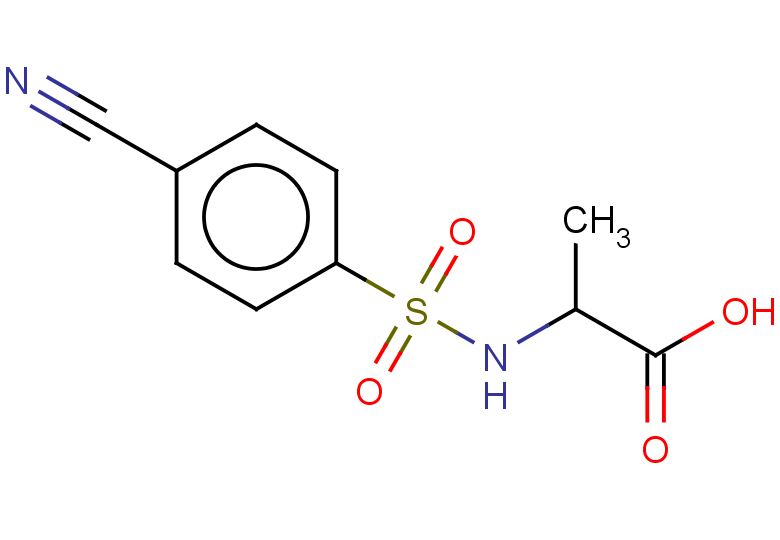 2-(4-cyanobenzenesulfonamido)propanoic acid