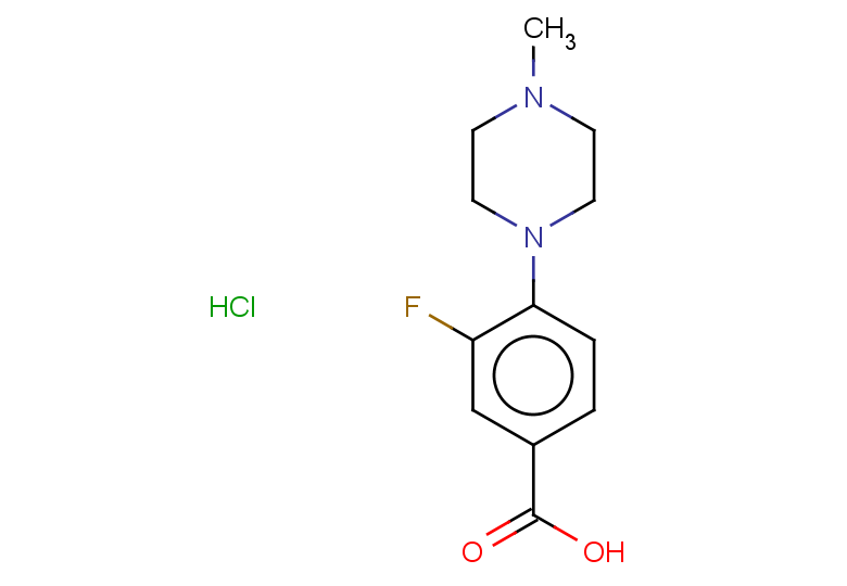3-fluoro-4-(4-methylpiperazin-1-yl)benzoic acid hydrochloride