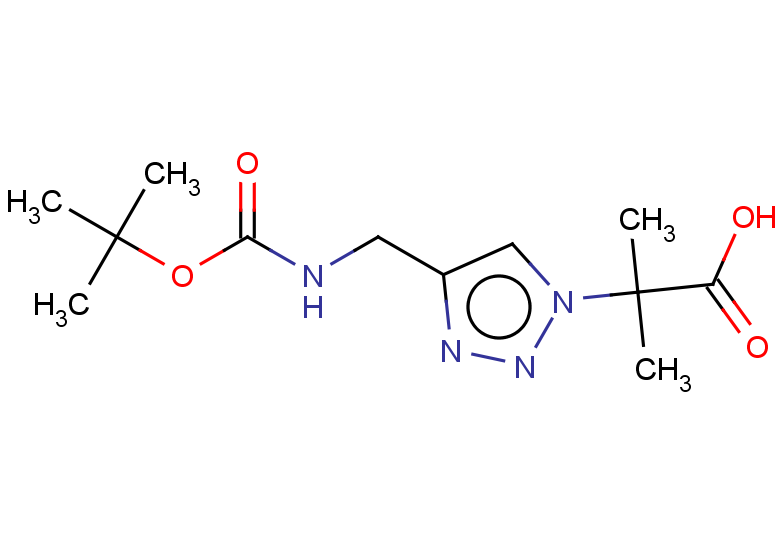2-[4-({[(tert-butoxy)carbonyl]amino}methyl)-1H-1,2,3-triazol-1-yl]-2-methylpropanoic acid
