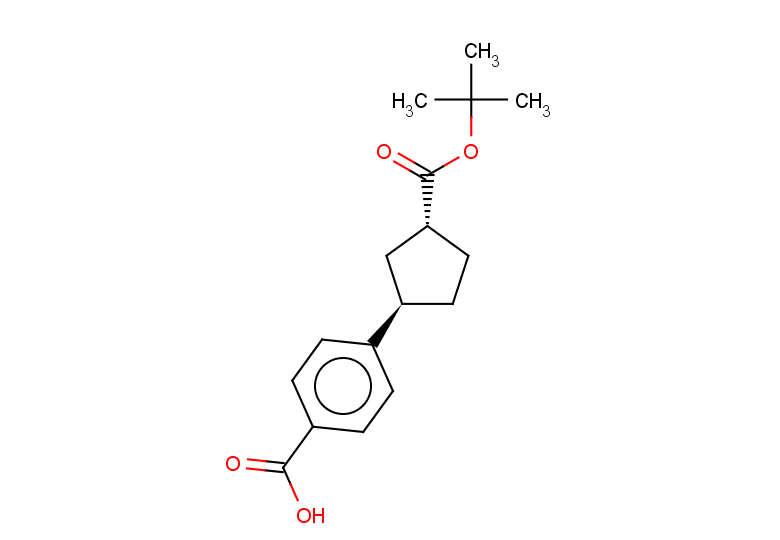 rac-4-[(1R,3R)-3-[(tert-butoxy)carbonyl]cyclopentyl]benzoic acid, trans