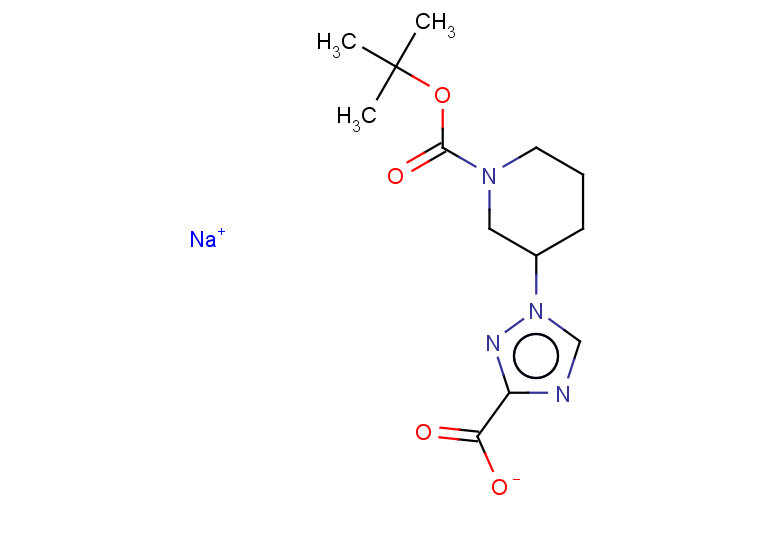 sodium 1-{1-[(tert-butoxy)carbonyl]piperidin-3-yl}-1H-1,2,4-triazole-3-carboxylate