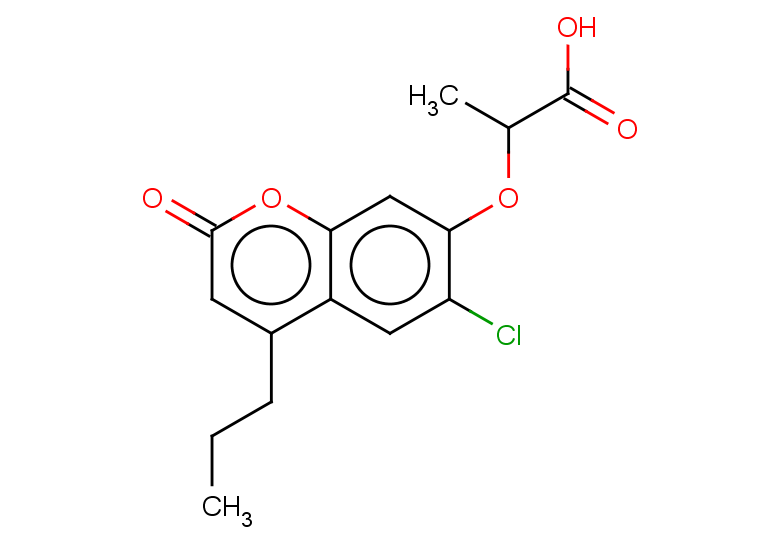 2-[(6-chloro-2-oxo-4-propyl-2H-chromen-7-yl)oxy]propanoic acid
