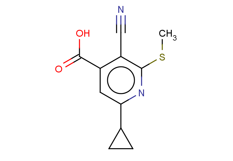 3-cyano-6-cyclopropyl-2-(methylsulfanyl)pyridine-4-carboxylic acid