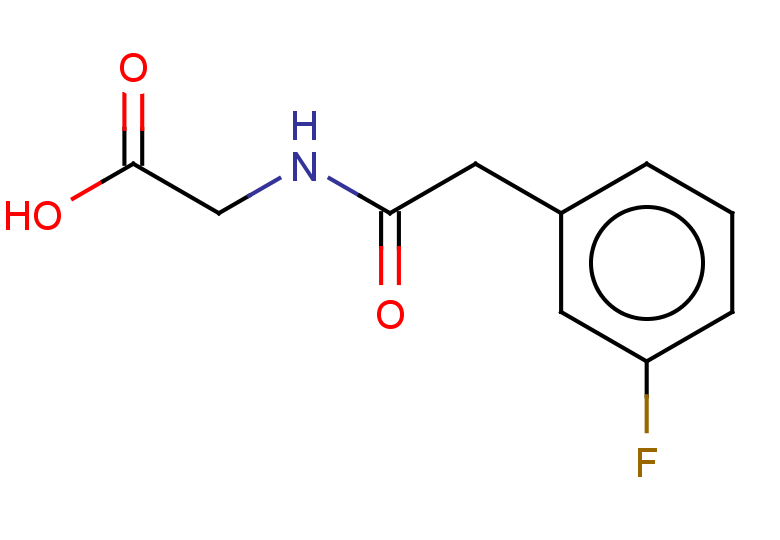 2-[2-(3-fluorophenyl)acetamido]acetic acid