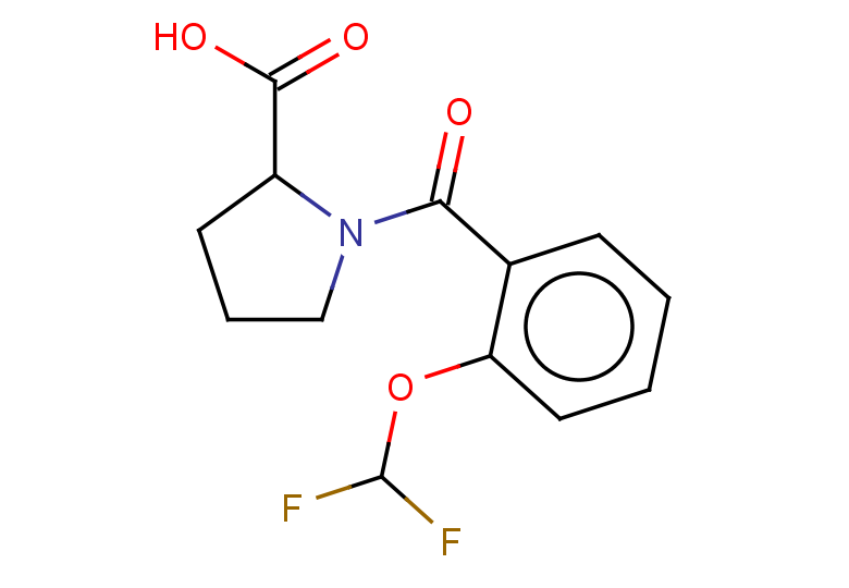 1-[2-(difluoromethoxy)benzoyl]pyrrolidine-2-carboxylic acid