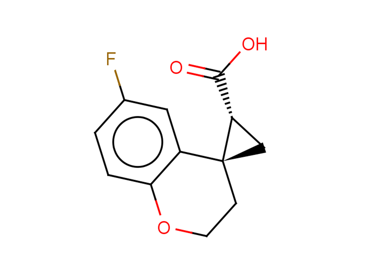 rac-(3'R,4S)-6-fluoro-2,3-dihydrospiro[1-benzopyran-4,1'-cyclopropane]-3'-carboxylic acid