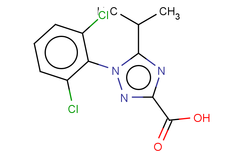 1-(2,6-dichlorophenyl)-5-(propan-2-yl)-1H-1,2,4-triazole-3-carboxylic acid