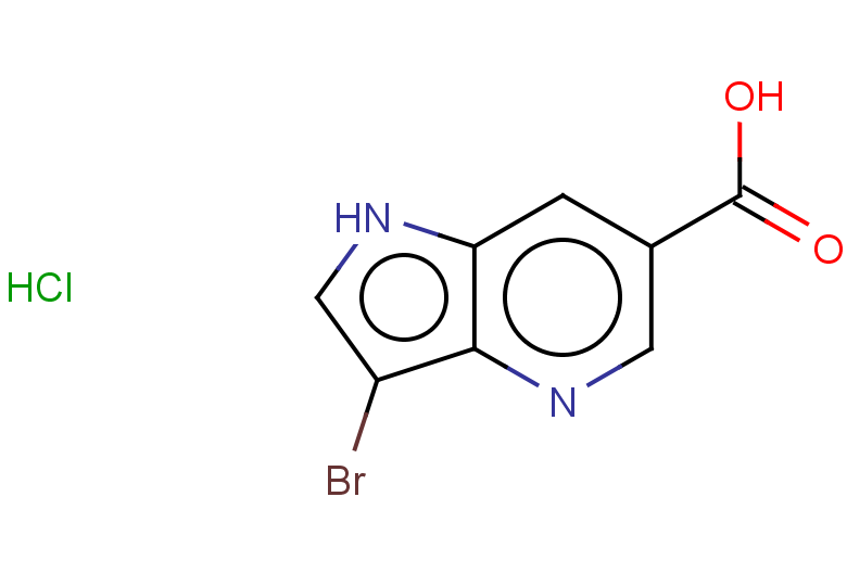 3-bromo-1H-pyrrolo[3,2-b]pyridine-6-carboxylic acid hydrochloride