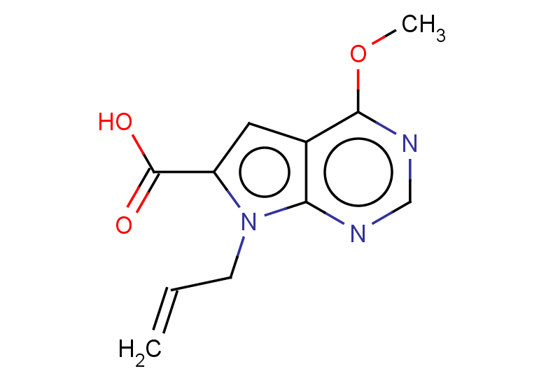 4-methoxy-7-(prop-2-en-1-yl)-7H-pyrrolo[2,3-d]pyrimidine-6-carboxylic acid
