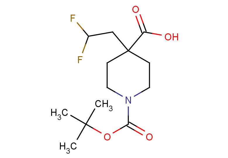 1-[(tert-butoxy)carbonyl]-4-(2,2-difluoroethyl)piperidine-4-carboxylic acid