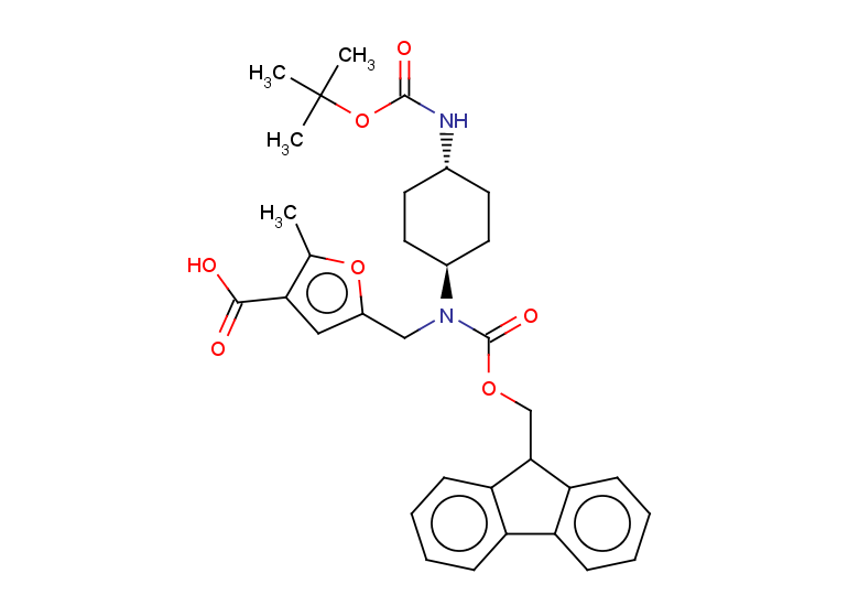 rac-5-[({[(9H-fluoren-9-yl)methoxy]carbonyl}[(1r,4r)-4-{[(tert-butoxy)carbonyl]amino}cyclohexyl]amino)methyl]-2-methylfuran-3-carboxylic acid, trans