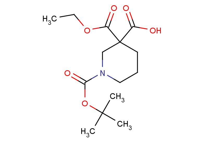 1-[(tert-butoxy)carbonyl]-3-(ethoxycarbonyl)piperidine-3-carboxylic acid