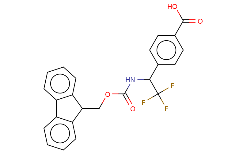 4-[1-({[(9H-fluoren-9-yl)methoxy]carbonyl}amino)-2,2,2-trifluoroethyl]benzoic acid