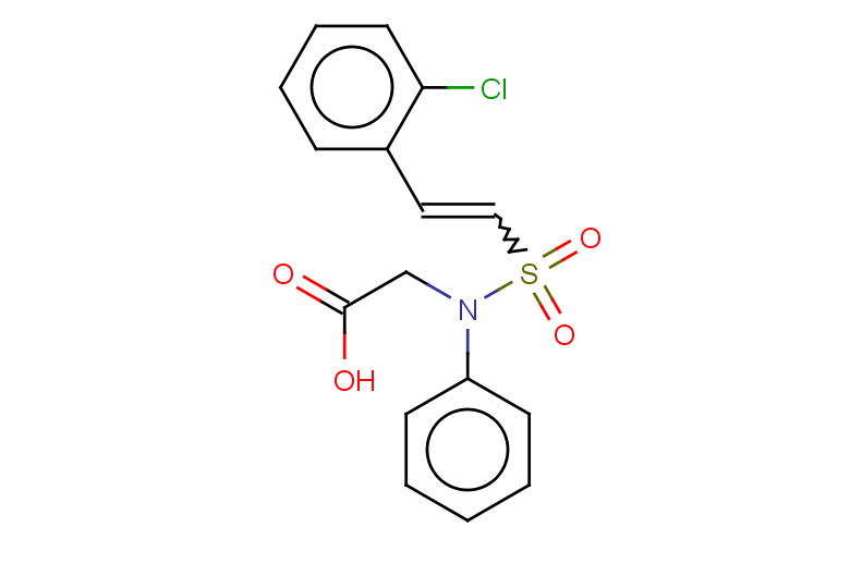 2-[N-phenyl2-(2-chlorophenyl)ethenesulfonamido]acetic acid
