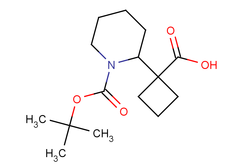 1-{1-[(tert-butoxy)carbonyl]piperidin-2-yl}cyclobutane-1-carboxylic acid