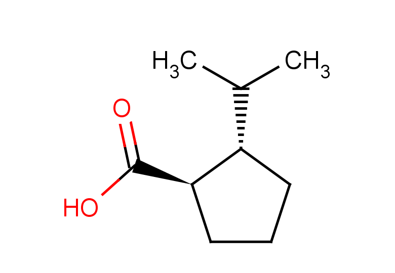 rac-(1R,2S)-2-(propan-2-yl)cyclopentane-1-carboxylic acid, trans
